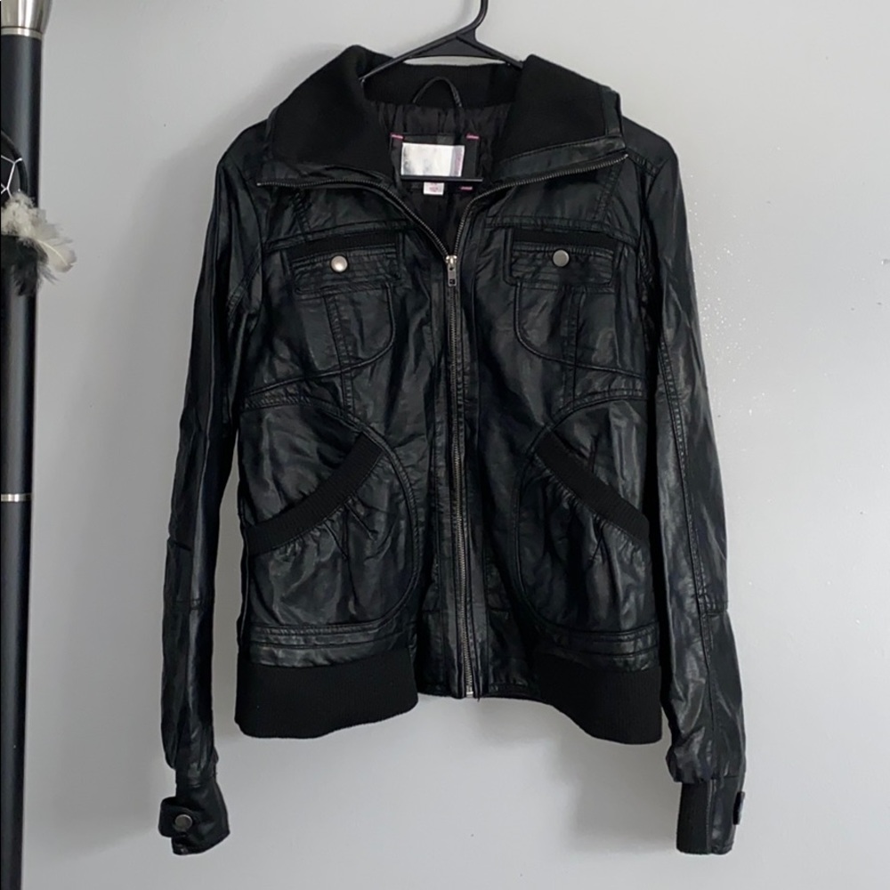 Faux Leather Jacket